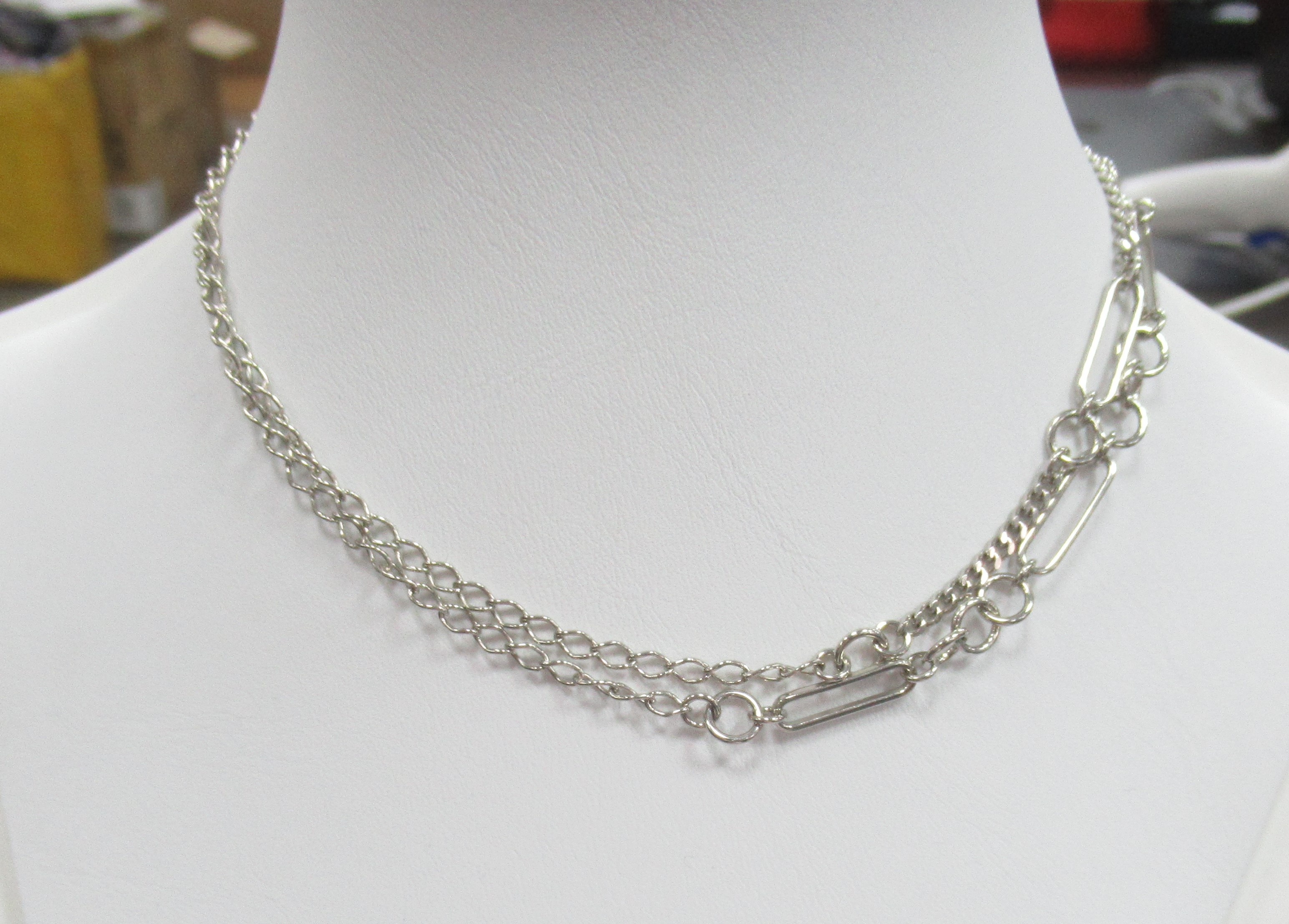 Серебряное колье